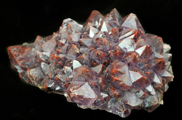 Thunder Bay Amethyst Cluster With Hematite #46297